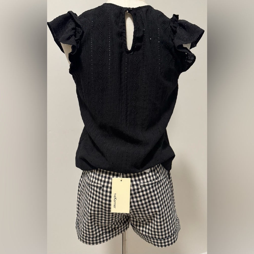 THE KORNER Black & White Gingham Shorts – NWT Size 2 (EUR 36) (0018) - Picture 5 of 8